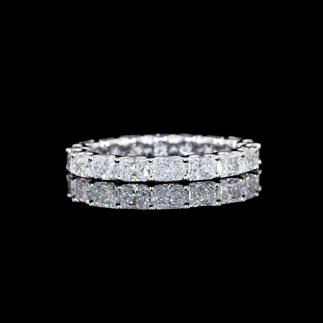 14K WHITE GOLDEternity Band Ring