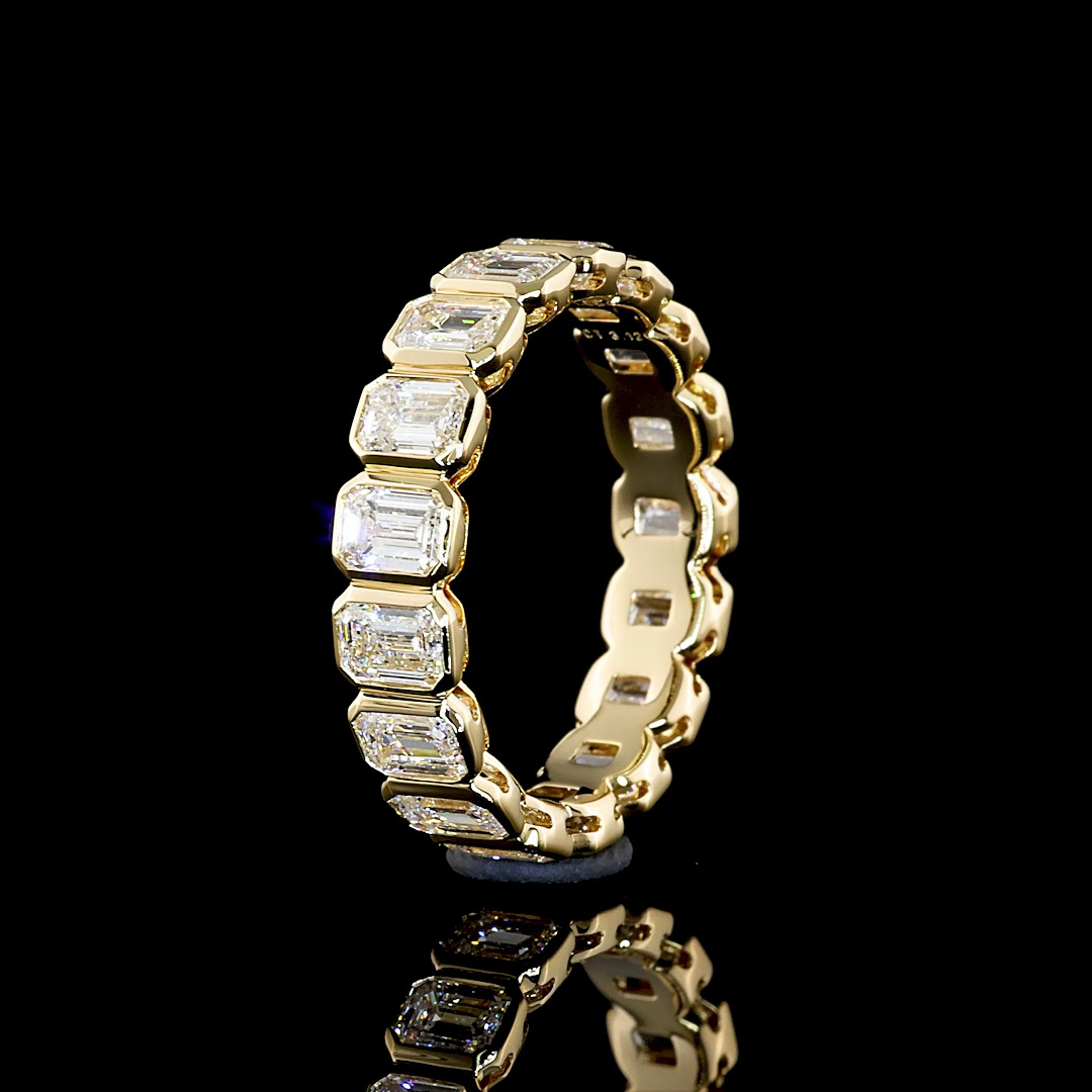 14K YELLOW GOLDEternity Band Ring
