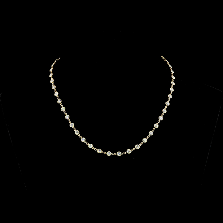 14K YELLOW GOLDStation Necklace
