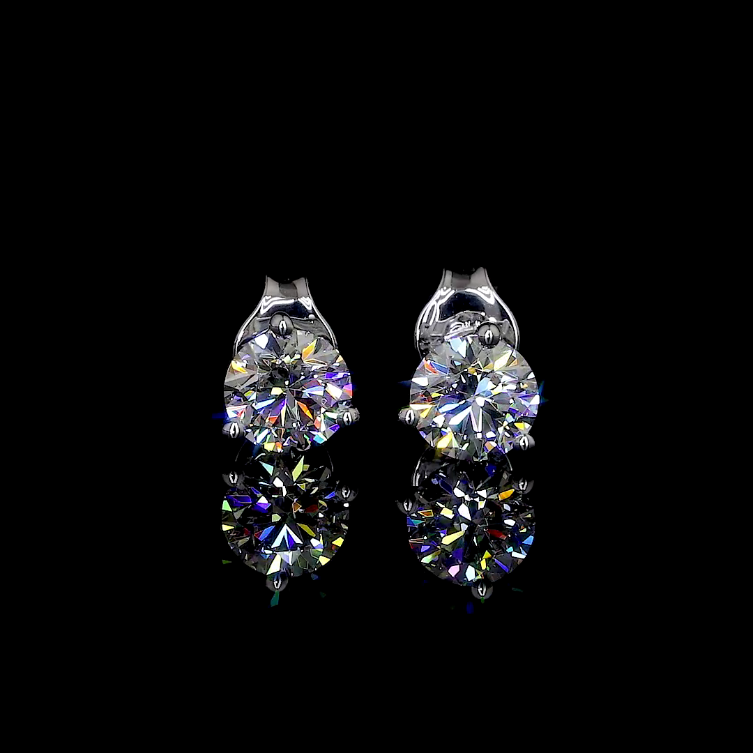 14K WHITE GOLDMartini Earrings