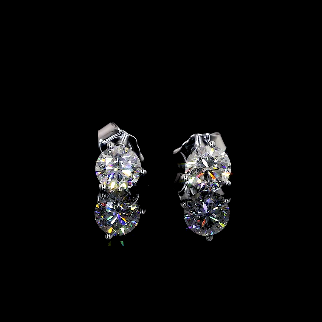 14K WHITE GOLDMartini Earrings