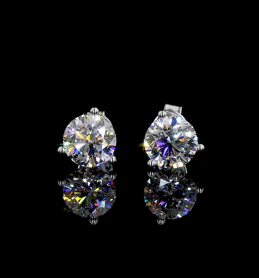 14K WHITE GOLDMartini Earrings