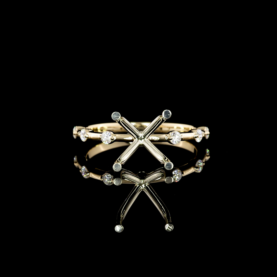 18K WHITE GOLDSolitaire Ring