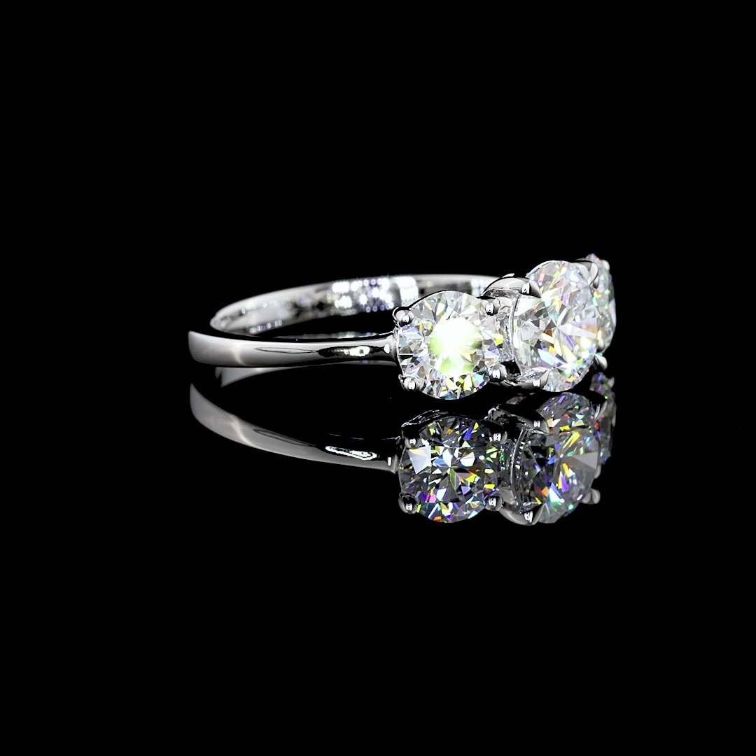 PLATINUM3 Stones Ring