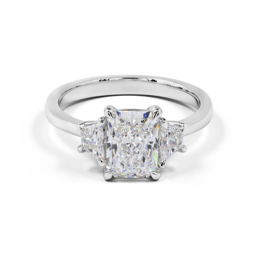 14K WHITE GOLD3 Stones Ring