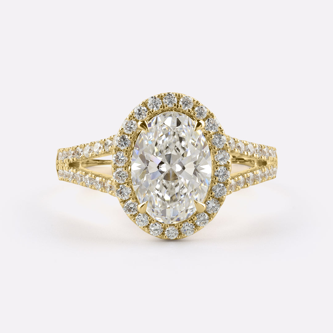 14K YELLOW GOLDSplit Shank Ring