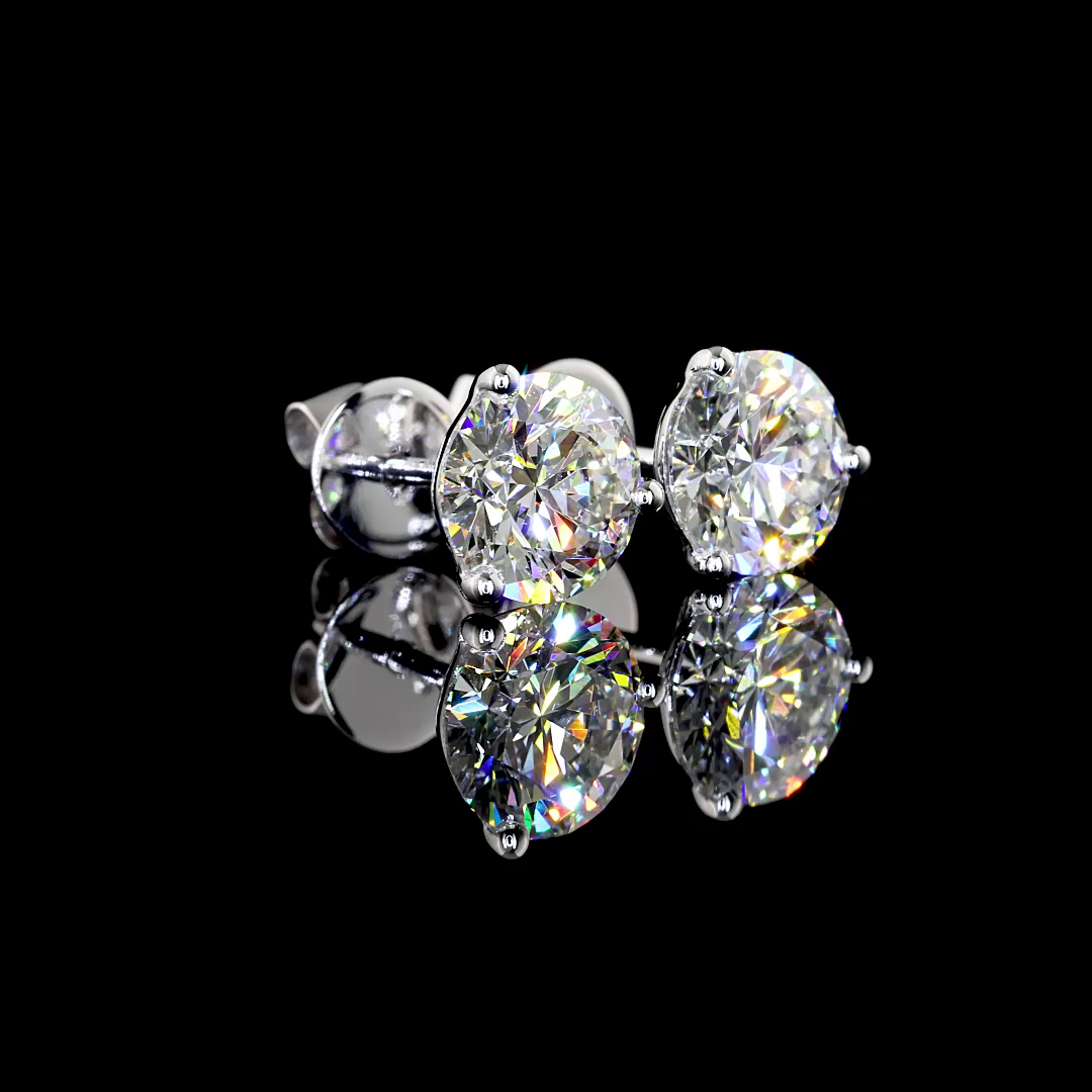 14K WHITE GOLDMartini Earrings