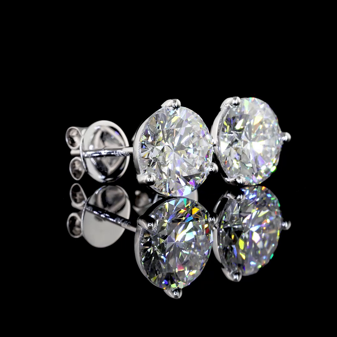 14K WHITE GOLDMartini Earrings